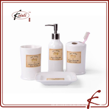 ceramic home decoration bath set accessories